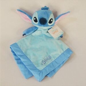 New Disney Baby Lilo & Stitch Blue Plush Doll Security Blanket Toddler Lovey